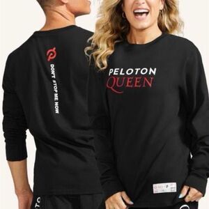 Peloton Queen Black Long Sleeve Shirt Unisex Size Small